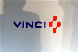 Vinci logo on a wall