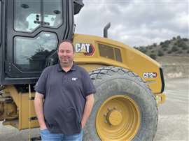 Rolf af Klinteberg, a product application specialist with Cat Paving