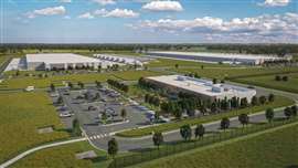 Render of Meta's Montgomery data centre (Image: Hensel Phelps)