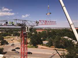 Maintaining or altering load position  in the air for tower crane sssembly