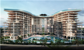 Exterior render of Manta Bay in UAE (Image courtesy Major Developers)