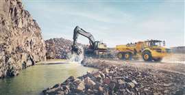 Volvo CE machines at work