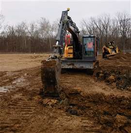 Trimble’s Siteworks Machine Guidance Module on a Volvo CE compact track loader. (Image: Trimble)