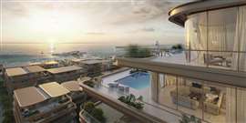 A digital render of the Bilaj Al Jayazer Beach project